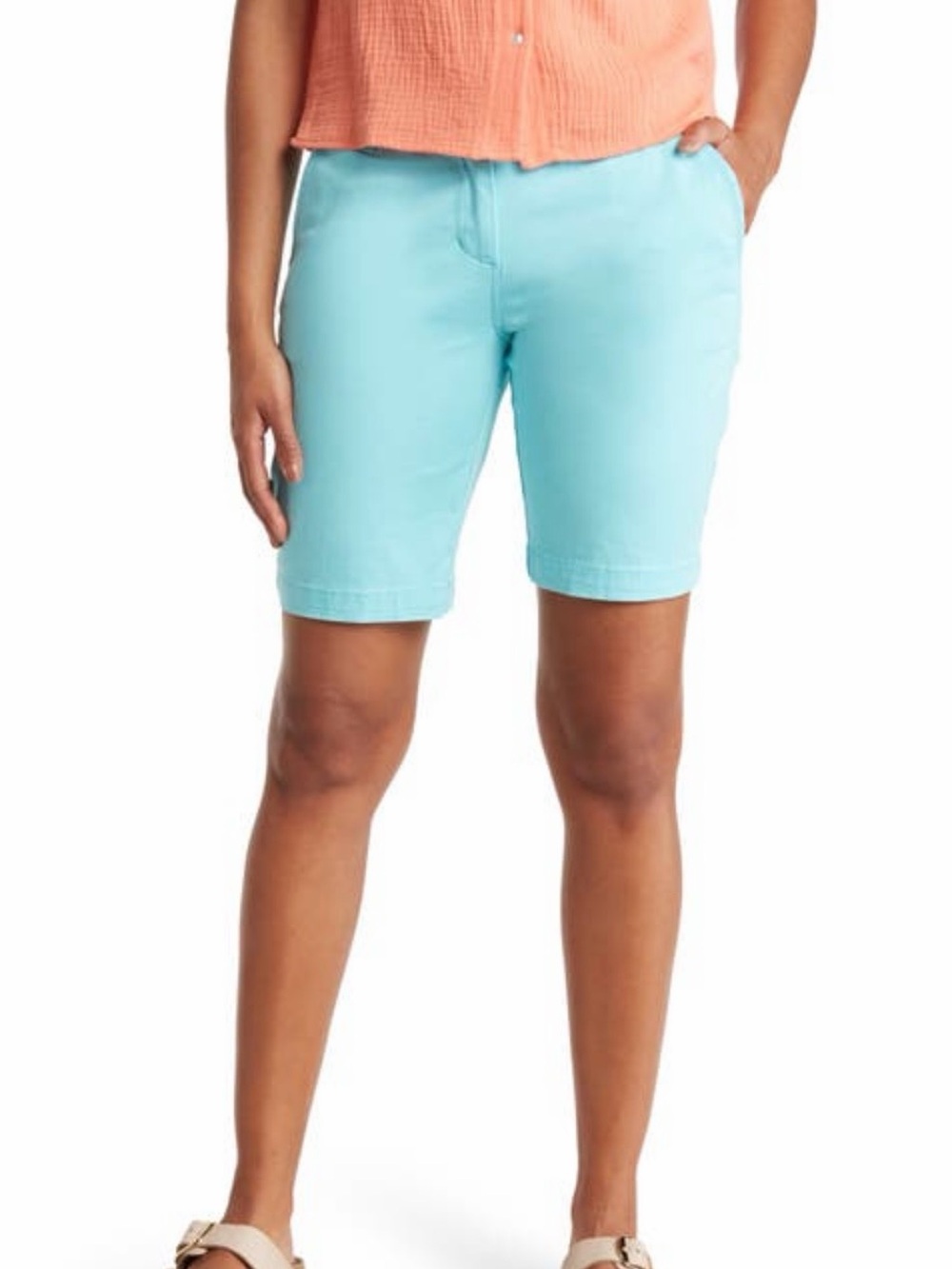 Tommy Bahama Boracay Bermuda-10” Inseam Aqua Chino Shorts